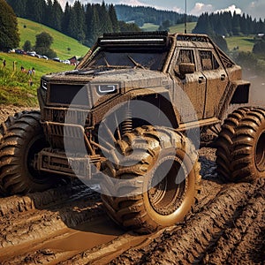 166 41. Mud Slinger - A vehicle designed for off-road driving i photo